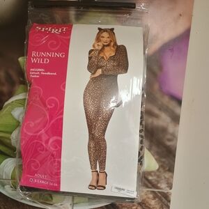 Leopard Print Costume with Headband and Choker